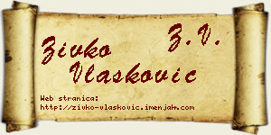Živko Vlašković vizit kartica